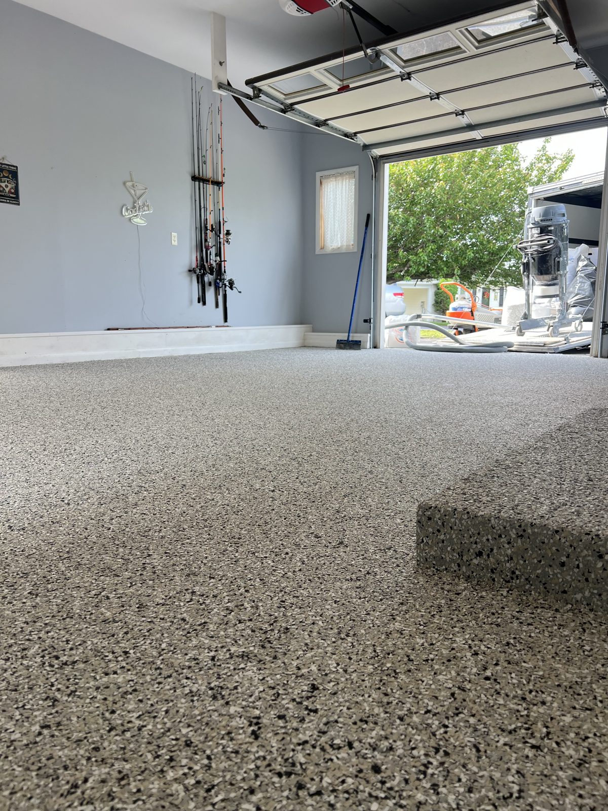Epoxy garage floor coating in Greencastle, PA