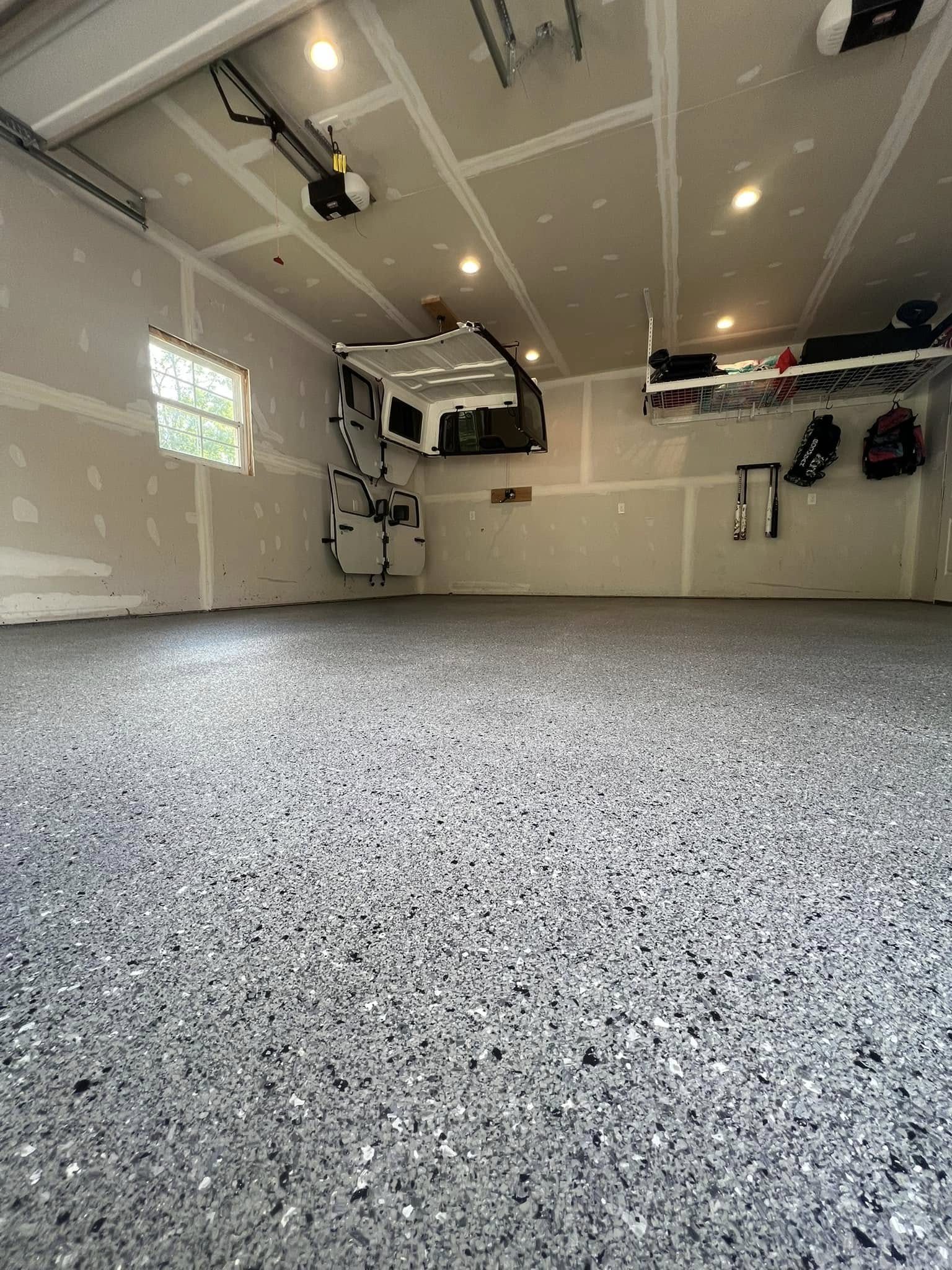 Flake epoxy garage floor coating in Martinsburg, WV